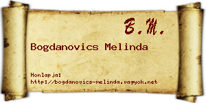 Bogdanovics Melinda névjegykártya